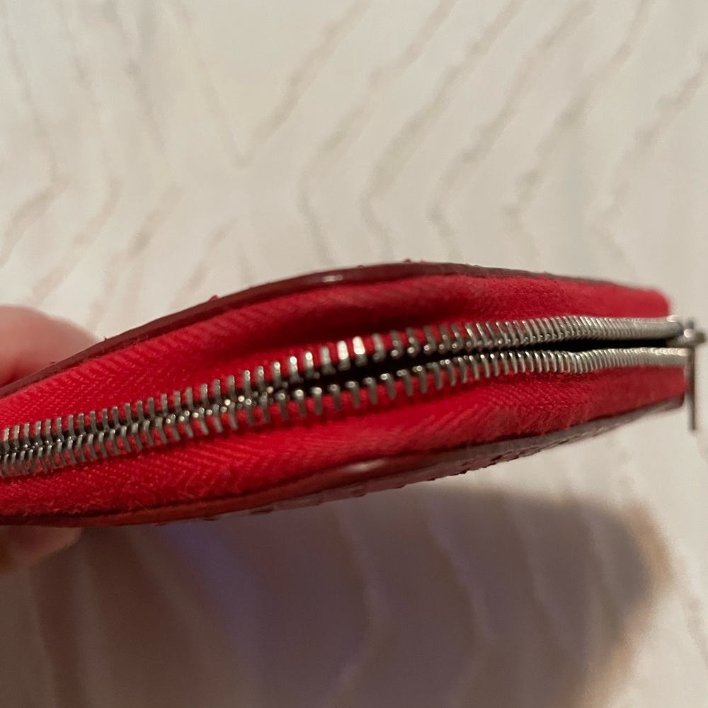 Celine Red Python Lambskin Large Zip Around Multi… - image 5